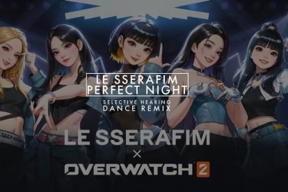 LE SSERAFIM Perfect Night Dance Remix Title Card