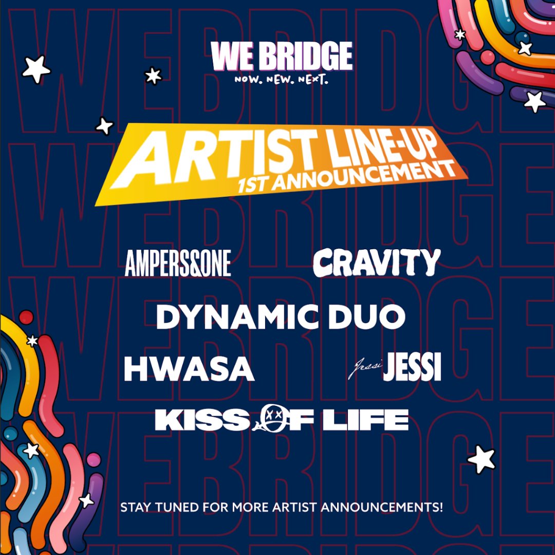 WeBridge Expo 2024 Artist Lineup Phase 1