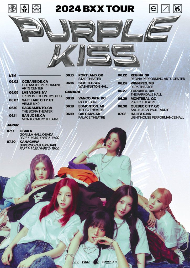 Purple Kiss 2024 BXX Tour Poster