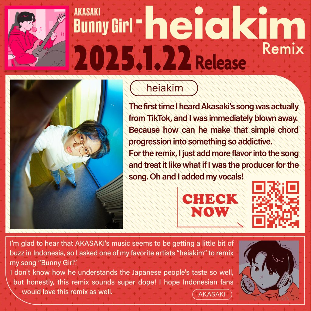 AKASAKI Bunny Girl heiakim Remix Artist Comments