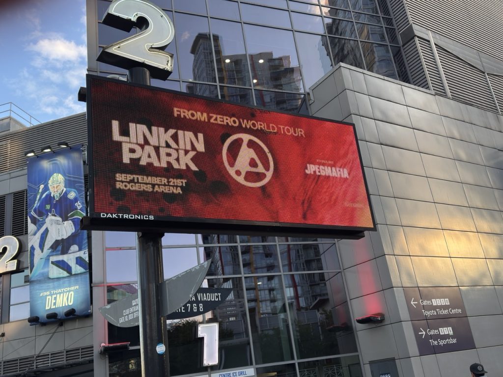 Linkin Park From Zero World Tour Rogers Arena Vancouver