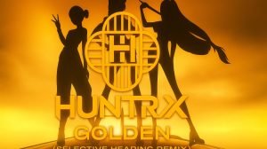 Huntrix Golden Selective Hearing Remix Title Card