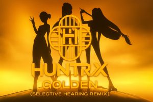 Huntrix Golden Selective Hearing Remix Title Card