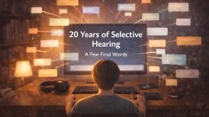 20 Years of Selective Hearing Final Week Title Card